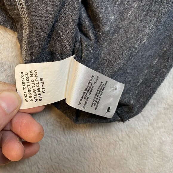 Vans Mens Henley Shirt XL Gray Heather Heritage Cotton Blend Casual - Picture 12 of 14